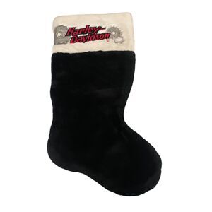 Vintage Harley Davidson Christmas Stocking Black 2000